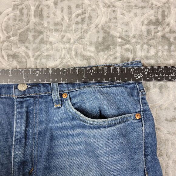 Levis 541 Jeans Mens Size 34x36 (35x34) Blue Stretch Denim Straight Leg 5 Pocket - Picture 11 of 15